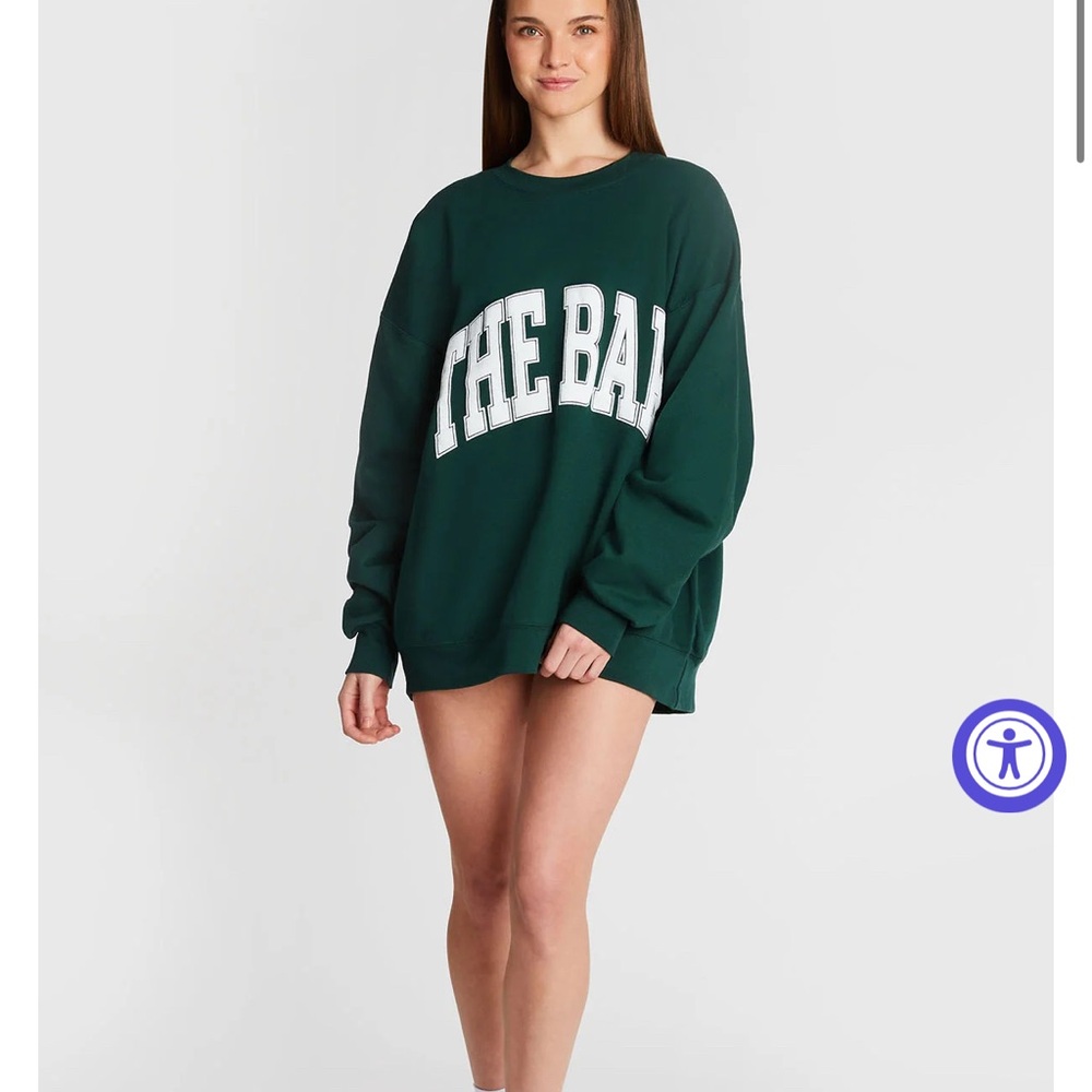 THE BAR VARSITY SWEATSHIRT HUNTER GREEN